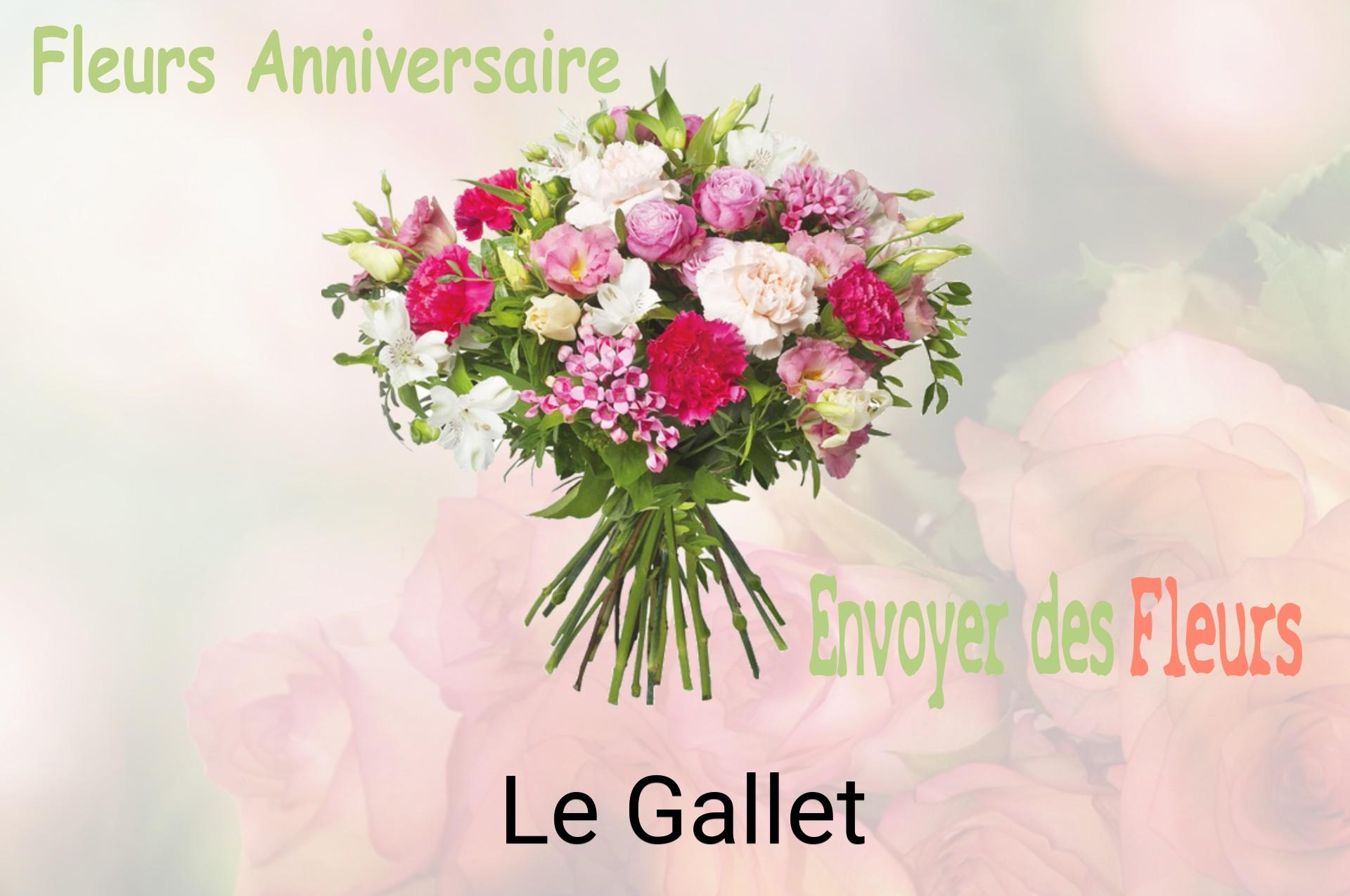 Bouquet de fleurs d’anniversaire livré à Le Gallet